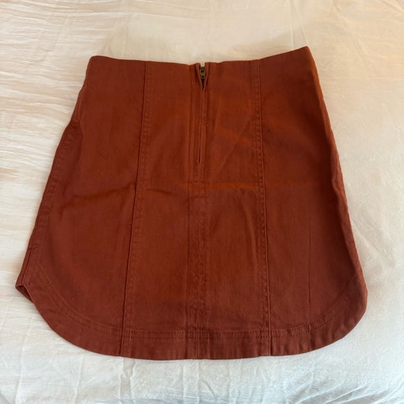 Altar’d State Burnt Orange High Waisted Skirt - Picture 3 of 3